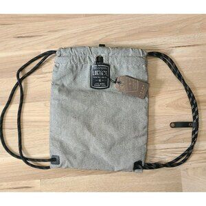 NWT LOCTOTE Heritage Flak Sack Sport Theft-Resistant Drawstring Backpack Gray